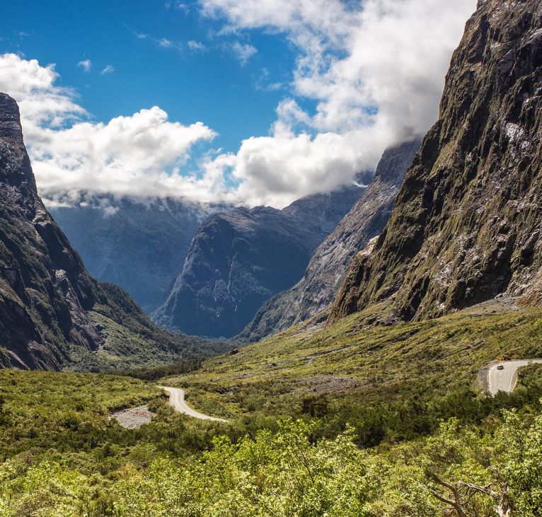 Cleddau Valley, Fiordland - Südinsel von Neuseeland