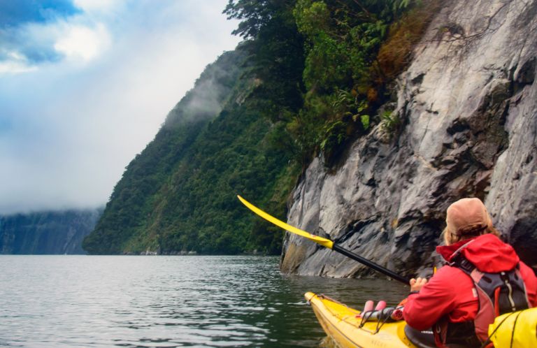 Kayaking in Milford Sound