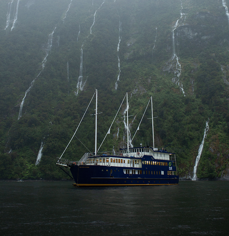 Sailing Milford Sound