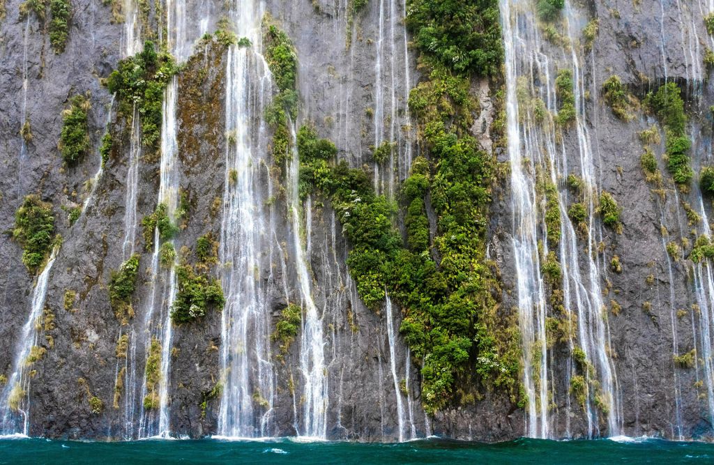 Waterfall Wall, Milford Sound New Zealand